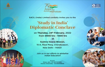 India@75: Ambassador's Remarks at the "Study in India" Diplomatic Conclave